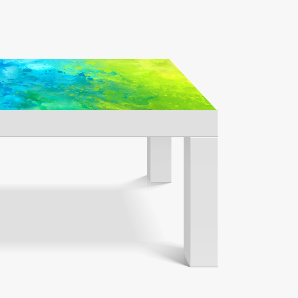 Tischaufkleber und Schreibtischaufkleber lebhafte türkis und limetten aquarellspritzer – Wallnifity® Tischaufkleber und Schreibtischaufkleber lebhafte türkis und limetten aquarellspritzer – Wallnifity®