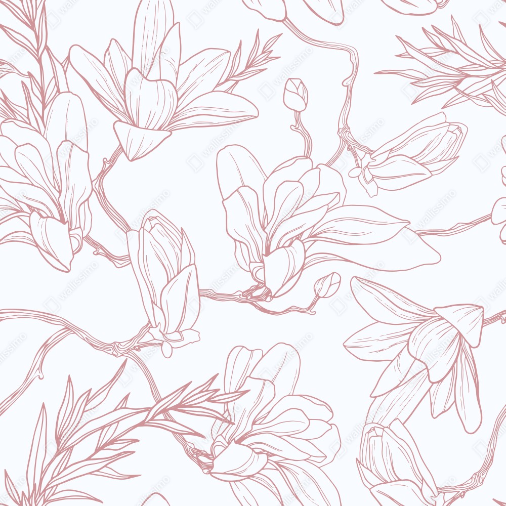 Tischaufkleber und Schreibtischaufkleber zartes magnolienmuster in sanftem rosa – Wallnifity® Tischaufkleber und Schreibtischaufkleber zartes magnolienmuster in sanftem rosa – Wallnifity®