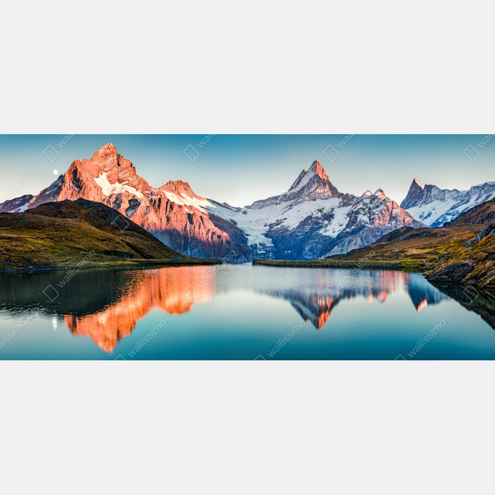 Tischaufkleber und Schreibtischaufkleber sonnenuntergangsreflexionen am Bachalpsee, Schweiz – Wallnifity® Tischaufkleber und Schreibtischaufkleber sonnenuntergangsreflexionen am Bachalpsee, Schweiz – Wallnifity®