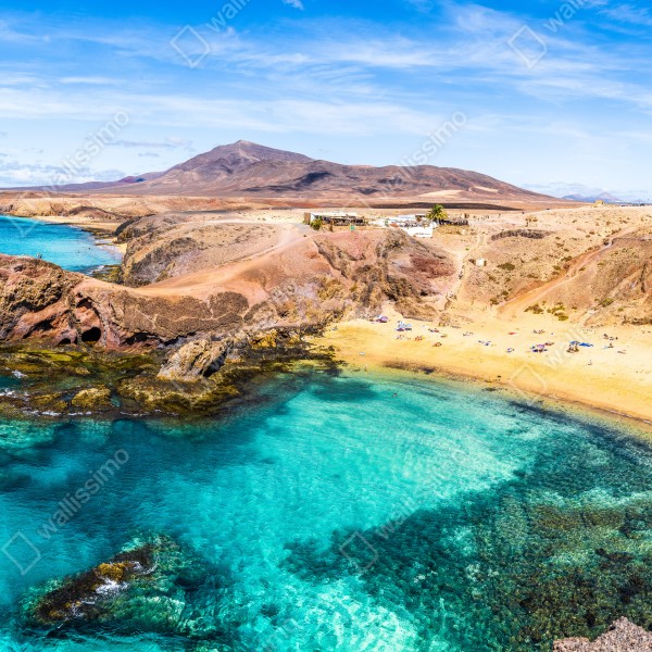 Tischaufkleber und Schreibtischaufkleber türkisbucht bei Papagayo – Wallnifity® Tischaufkleber und Schreibtischaufkleber türkisbucht bei Papagayo – Wallnifity®