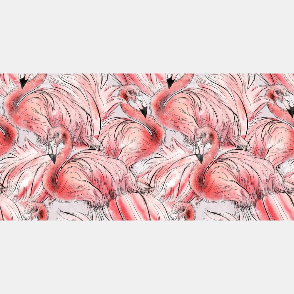 Tischaufkleber und Schreibtischaufkleber aquarell flamingo nahtloses muster – Wallnifity® Tischaufkleber und Schreibtischaufkleber aquarell flamingo nahtloses muster – Wallnifity®