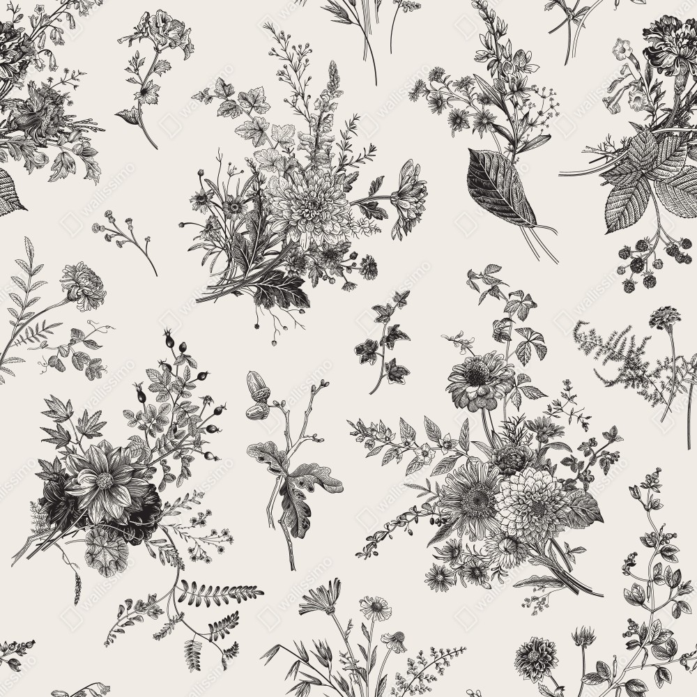 Tischaufkleber und Schreibtischaufkleber klassisches schwarzweißes blumenmuster – Wallnifity® Tischaufkleber und Schreibtischaufkleber klassisches schwarzweißes blumenmuster – Wallnifity®