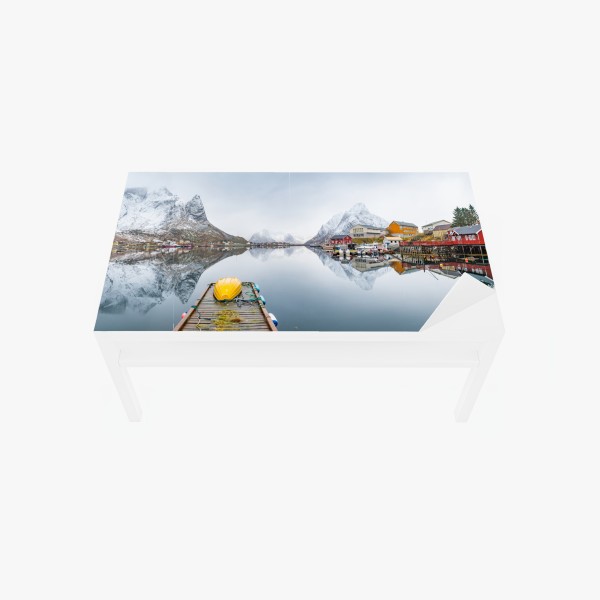 Tischaufkleber und Schreibtischaufkleber ruhige wolkenlandschaft aus der luft – Wallnifity®