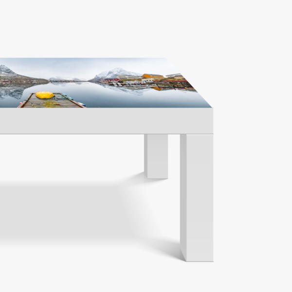 Tischaufkleber und Schreibtischaufkleber ruhige wolkenlandschaft aus der luft – Wallnifity®