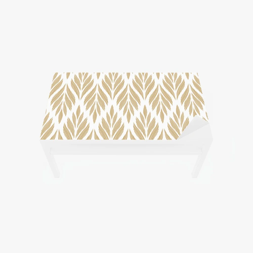 Tischaufkleber und Schreibtischaufkleber goldenes blattmuster nahtloses design – Wallnifity® Tischaufkleber und Schreibtischaufkleber goldenes blattmuster nahtloses design – Wallnifity®