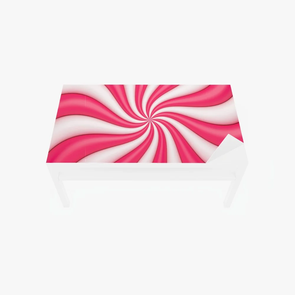 Tischaufkleber und Schreibtischaufkleber rosa bonbonspirale – Wallnifity® Tischaufkleber und Schreibtischaufkleber rosa bonbonspirale – Wallnifity®