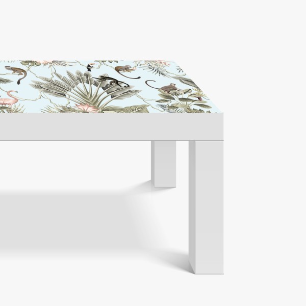Tischaufkleber und Schreibtischaufkleber aquarell flamingo nahtloses muster – Wallnifity®