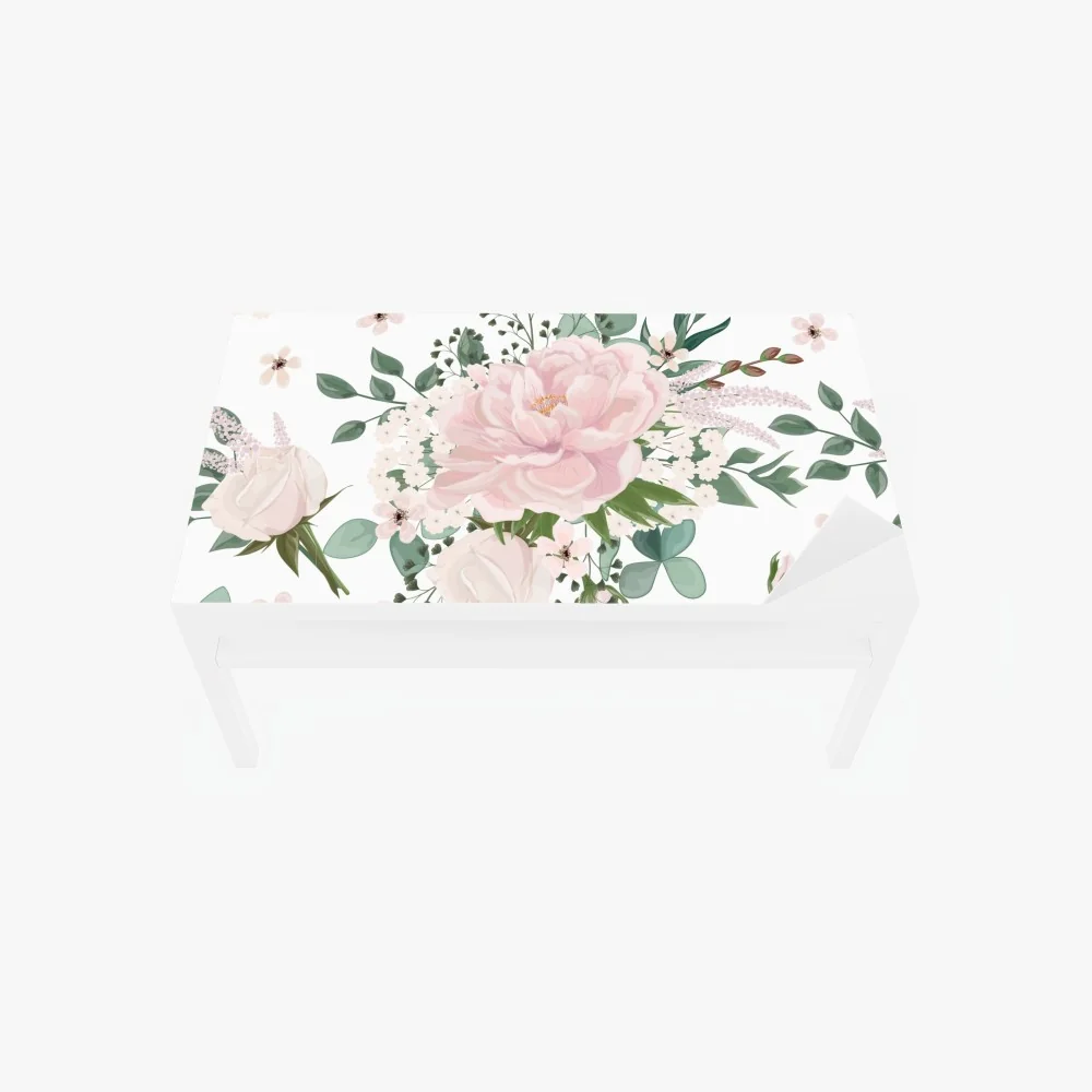 Tischaufkleber und Schreibtischaufkleber zartes rosa pfingstrosenmuster – Wallnifity® Tischaufkleber und Schreibtischaufkleber zartes rosa pfingstrosenmuster – Wallnifity®