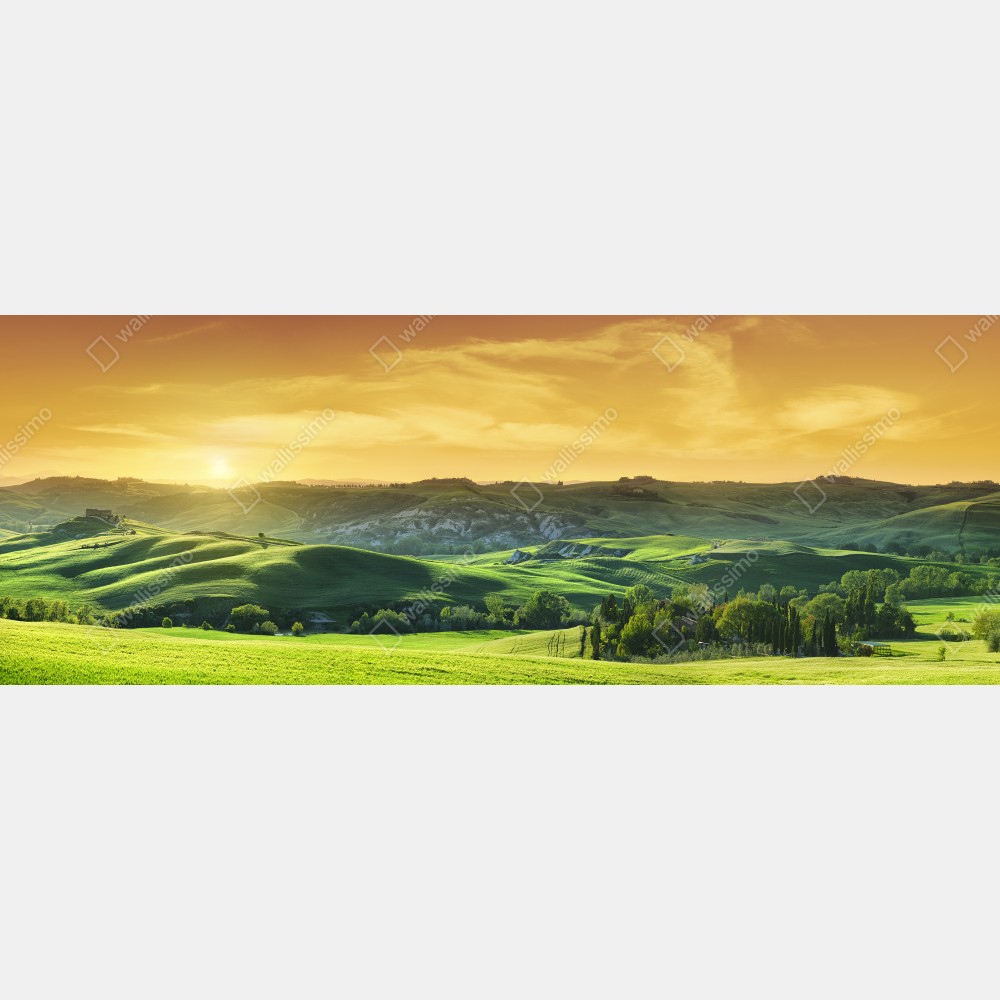 Tischaufkleber und Schreibtischaufkleber Toskana hügel im sonnenuntergang – Wallnifity® Tischaufkleber und Schreibtischaufkleber Toskana hügel im sonnenuntergang – Wallnifity®