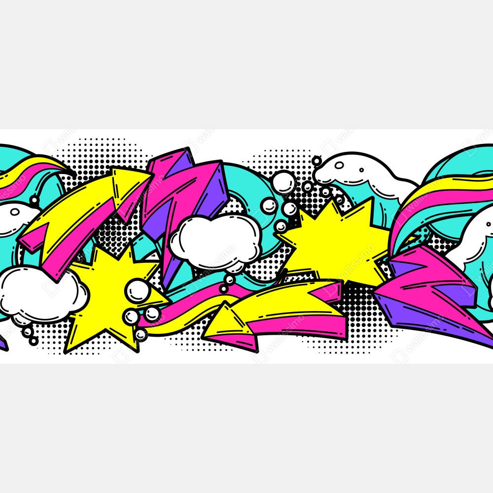 Tischaufkleber und Schreibtischaufkleber farbenfrohes pop-art comicmuster – Wallnifity® Tischaufkleber und Schreibtischaufkleber farbenfrohes pop-art comicmuster – Wallnifity®