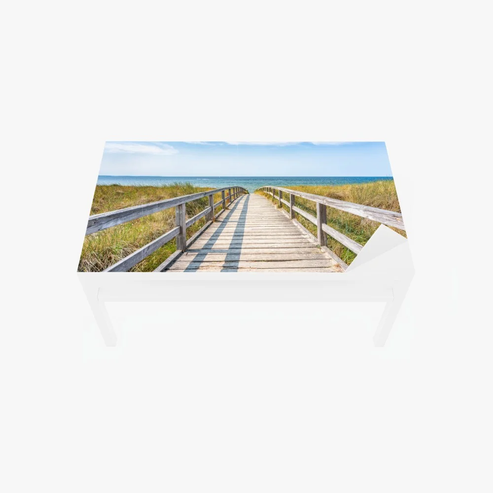 Tischaufkleber und Schreibtischaufkleber steg zum meer – Wallnifity®