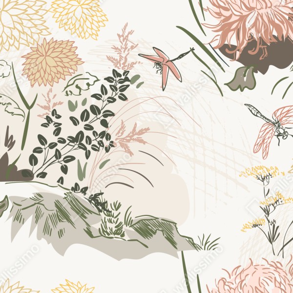 Tischaufkleber und Schreibtischaufkleber zartes pastell-blumenmuster – Wallnifity® Tischaufkleber und Schreibtischaufkleber zartes pastell-blumenmuster – Wallnifity®
