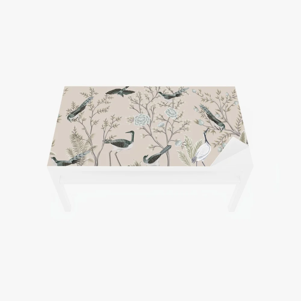 Tischaufkleber und Schreibtischaufkleber elegante vögel und blühende zweige – Wallnifity® Tischaufkleber und Schreibtischaufkleber elegante vögel und blühende zweige – Wallnifity®