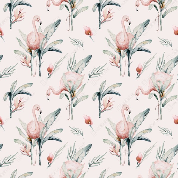 Tischaufkleber und Schreibtischaufkleber aquarell flamingo tropisches muster – Wallnifity® Tischaufkleber und Schreibtischaufkleber aquarell flamingo tropisches muster – Wallnifity®