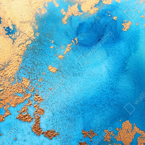 Tischaufkleber und Schreibtischaufkleber blau-gold abstrakte ozeantextur – Wallnifity® Tischaufkleber und Schreibtischaufkleber blau-gold abstrakte ozeantextur – Wallnifity®