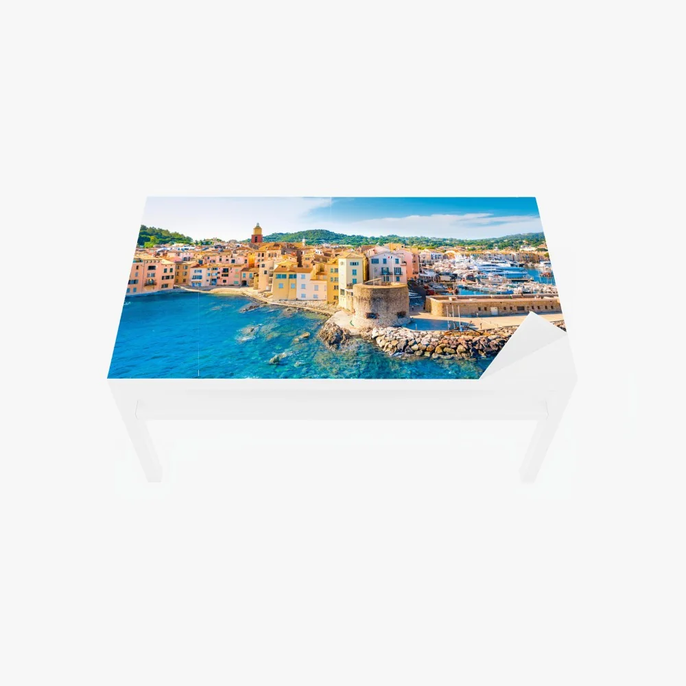 Tischaufkleber und Schreibtischaufkleber sonniger Mittelmeerhafen – Wallnifity® Tischaufkleber und Schreibtischaufkleber sonniger Mittelmeerhafen – Wallnifity®