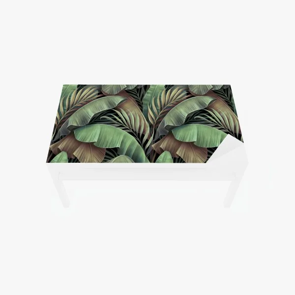 Tischaufkleber und Schreibtischaufkleber tropisches blättermuster