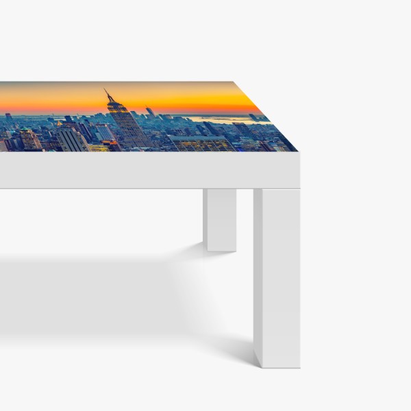 Tischaufkleber und Schreibtischaufkleber luftige wolkenlandschaft im soften blau – Wallnifity®