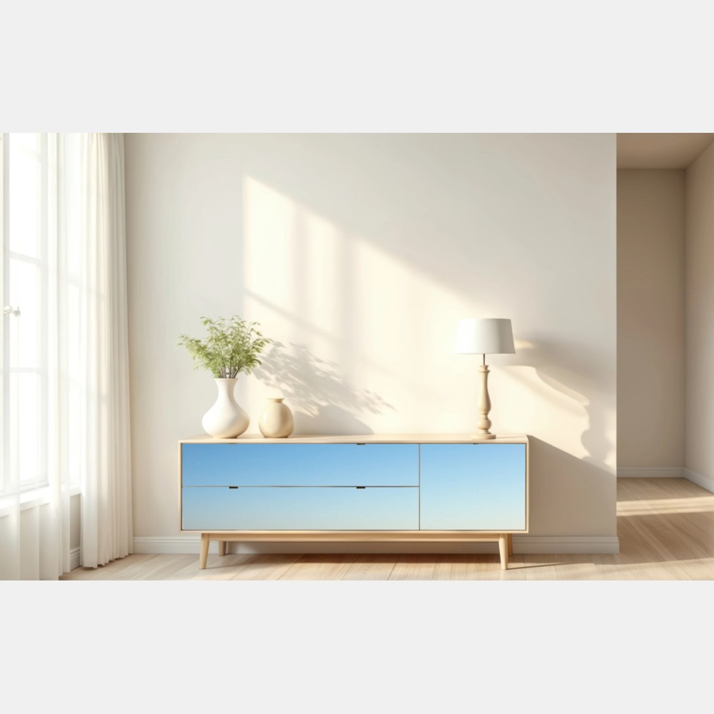 Repositionierbarer Aufkleber endlose wüstendünen unter blauem himmel – Wallnifity® Repositionierbarer Aufkleber endlose wüstendünen unter blauem himmel – Wallnifity®