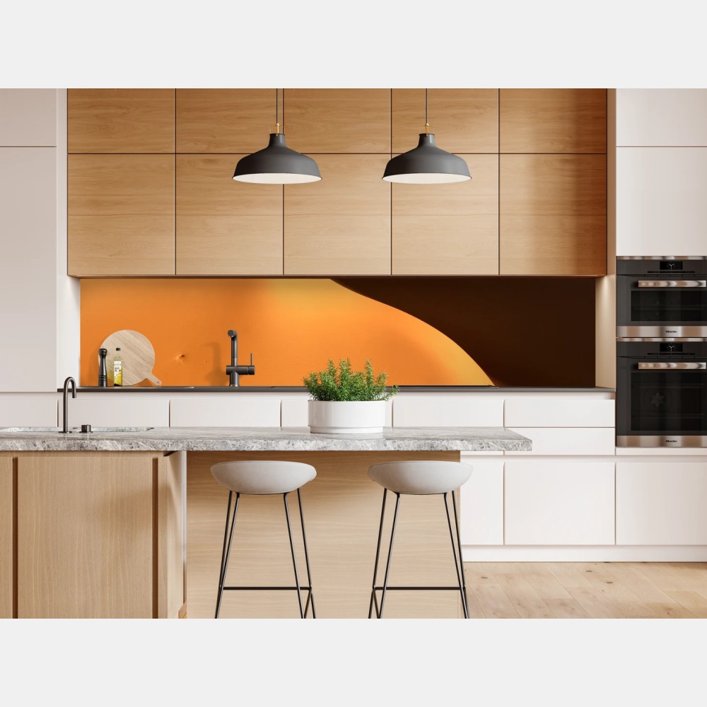 Repositionierbarer Aufkleber goldene dünenkurven – Wallnifity® Repositionierbarer Aufkleber goldene dünenkurven – Wallnifity®