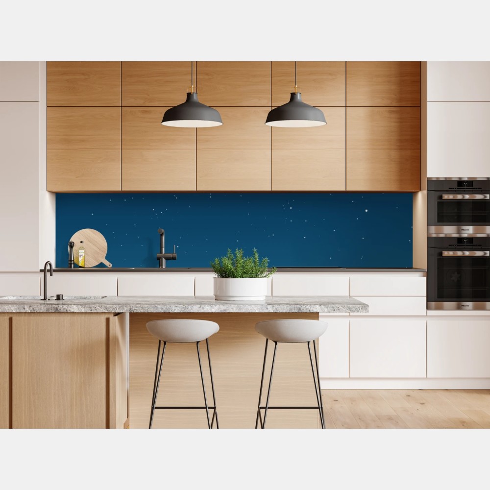 Repositionierbarer Aufkleber ruhiger halbmond am sternenhimmel – Wallnifity® Repositionierbarer Aufkleber ruhiger halbmond am sternenhimmel – Wallnifity®