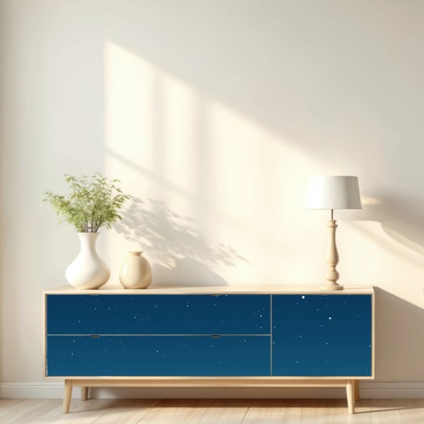 Repositionierbarer Aufkleber ruhiger halbmond am sternenhimmel – Wallnifity® Repositionierbarer Aufkleber ruhiger halbmond am sternenhimmel – Wallnifity®