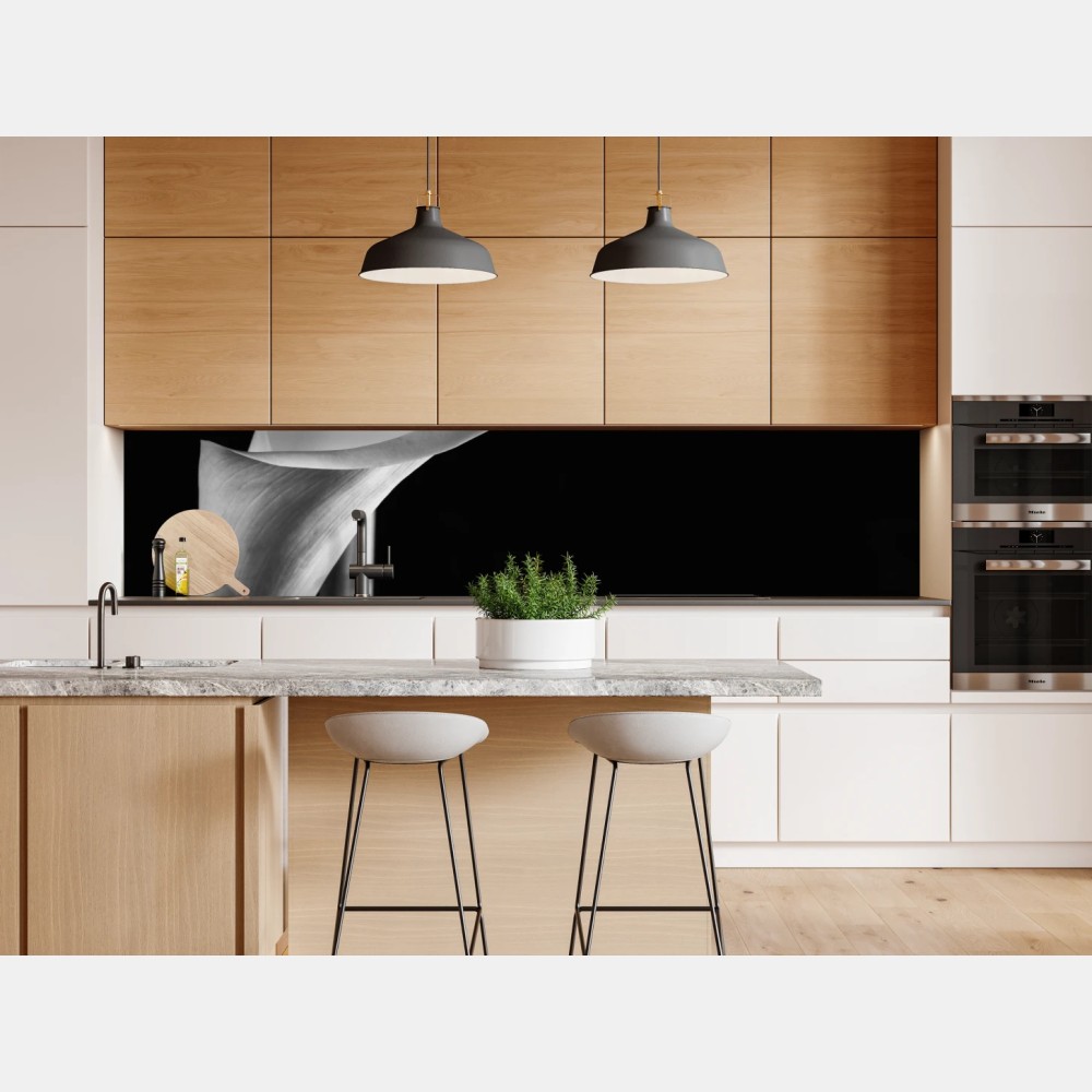 Repositionierbarer Aufkleber elegante calla in monochrom – Wallnifity® Repositionierbarer Aufkleber elegante calla in monochrom – Wallnifity®