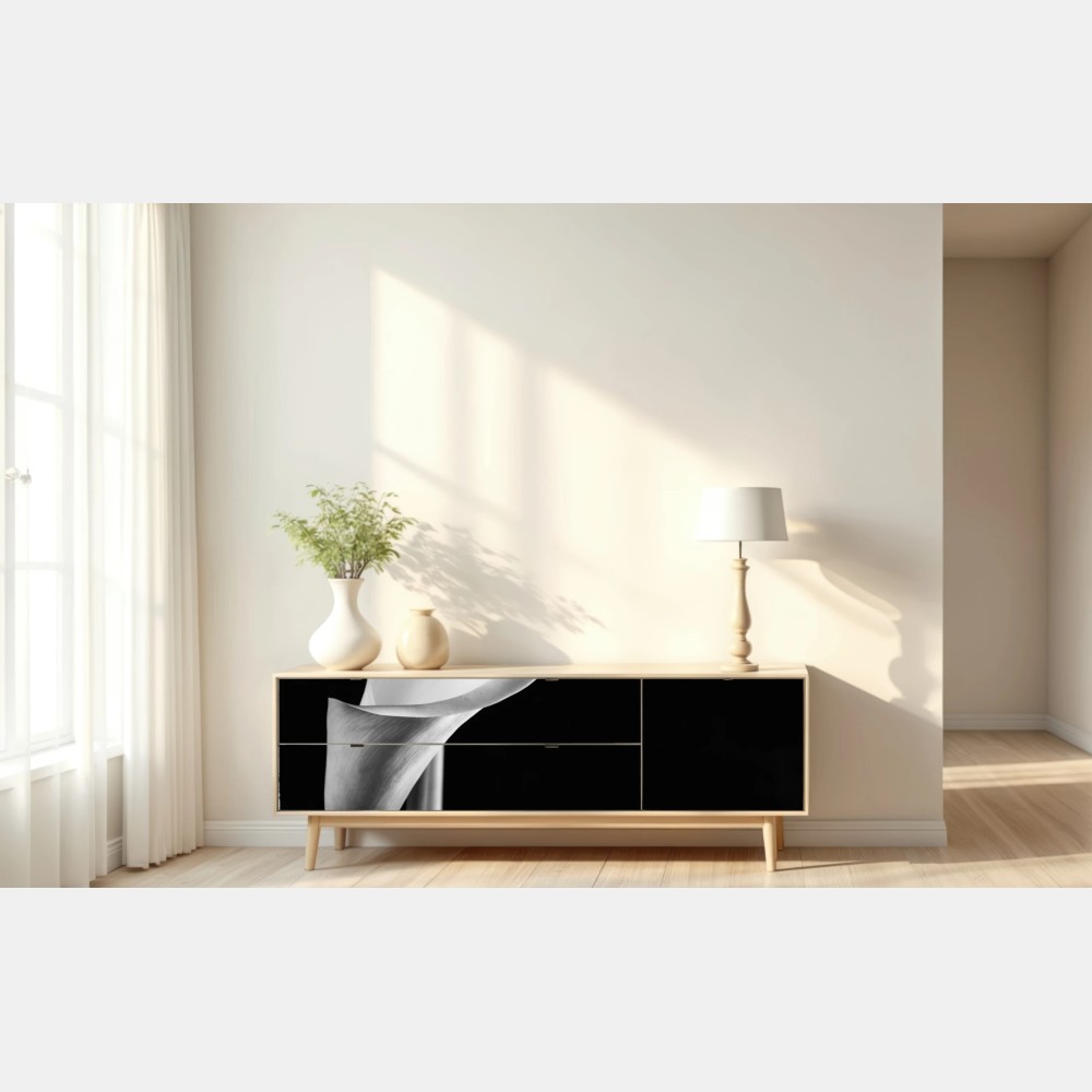 Repositionierbarer Aufkleber elegante calla in monochrom – Wallnifity® Repositionierbarer Aufkleber elegante calla in monochrom – Wallnifity®