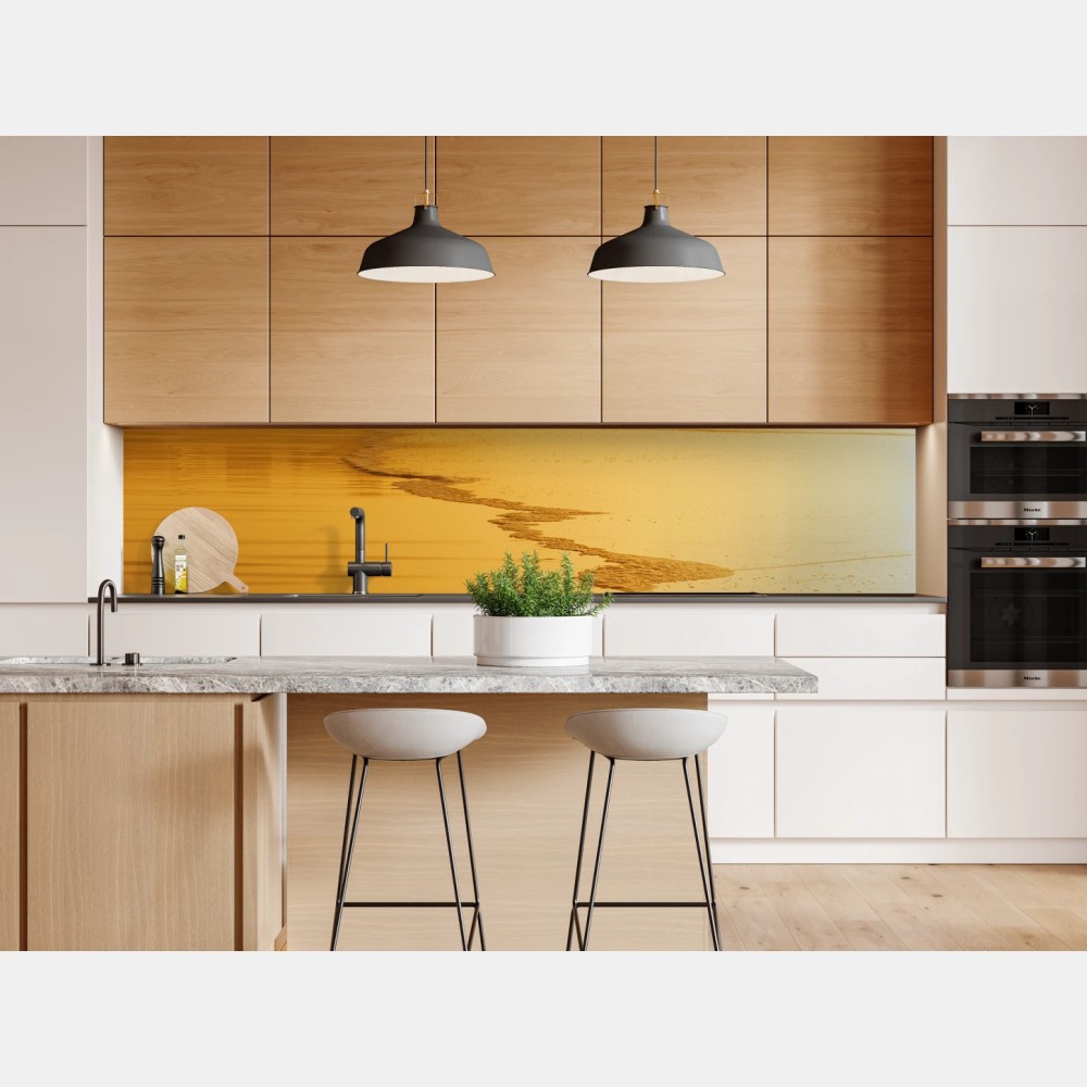 Repositionierbarer Aufkleber goldener sonnenuntergang am strand von Sopelana – Wallnifity® Repositionierbarer Aufkleber goldener sonnenuntergang am strand von Sopelana – Wallnifity®