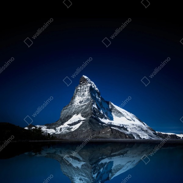 Repositionierbarer Aufkleber Matterhorn nächtliche spiegelung – Wallnifity® Repositionierbarer Aufkleber Matterhorn nächtliche spiegelung – Wallnifity®