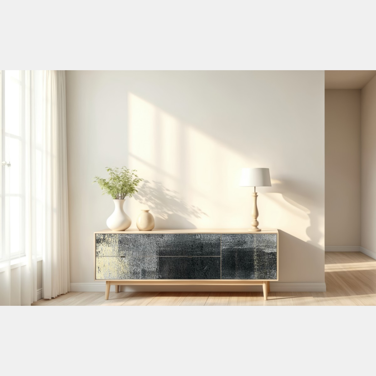 Repositionierbarer Aufkleber subtile monochrome textur – Wallnifity® Repositionierbarer Aufkleber subtile monochrome textur – Wallnifity®