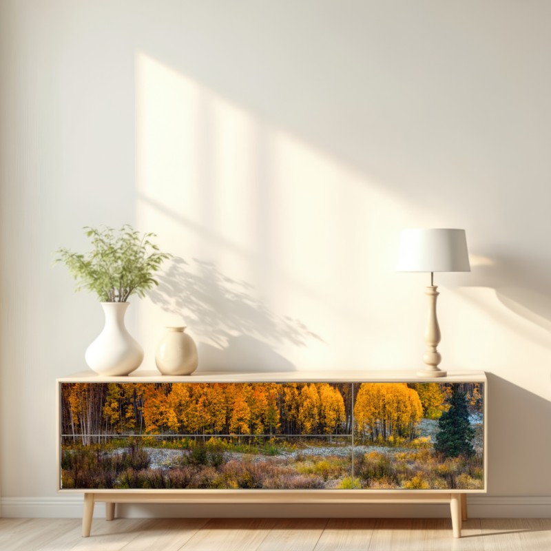 Repositionierbarer Aufkleber rosafarbener sonnenaufgang über East Beckwith Mountain – Wallnifity® Repositionierbarer Aufkleber rosafarbener sonnenaufgang über East Beckwith Mountain – Wallnifity®