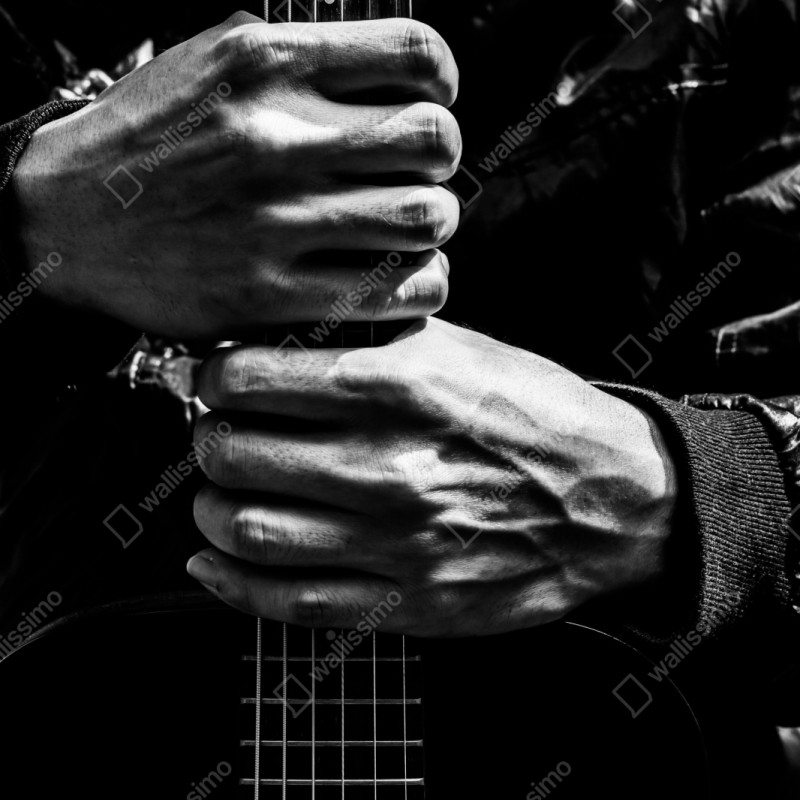 Repositionierbarer Aufkleber hände am gitarrenhals – Wallnifity® Repositionierbarer Aufkleber hände am gitarrenhals – Wallnifity®