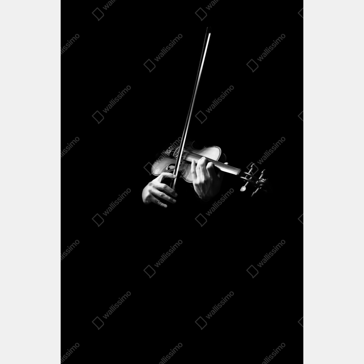 Repositionierbarer Aufkleber geige in monochrom – Wallnifity® Repositionierbarer Aufkleber geige in monochrom – Wallnifity®