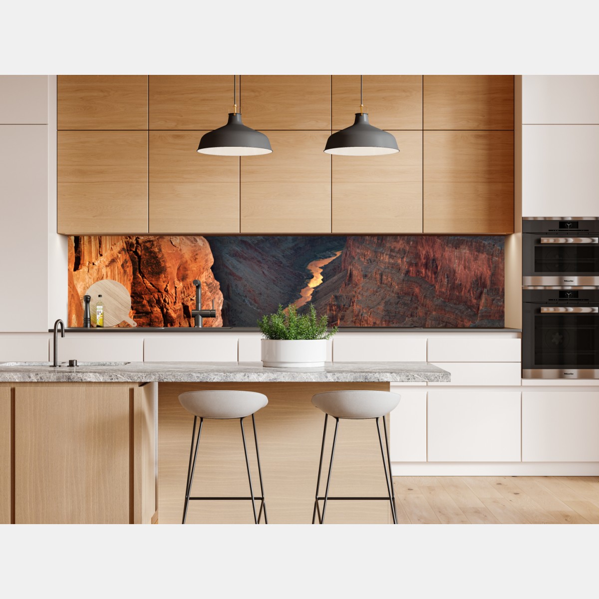 Repositionierbarer Aufkleber Grand Canyon sonnenuntergang panorama – Wallnifity® Repositionierbarer Aufkleber Grand Canyon sonnenuntergang panorama – Wallnifity®