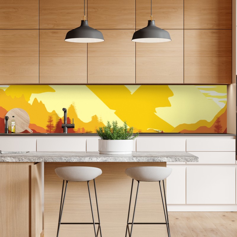 Repositionierbarer Aufkleber feines goldenes ginkgo-blätter muster – Wallnifity®