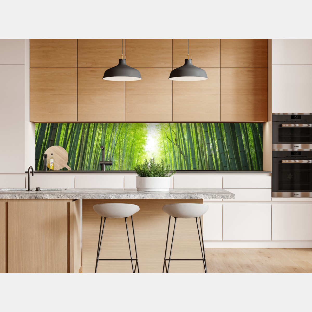 Repositionierbarer Aufkleber weg durch den bambushain von Arashiyama – Wallnifity® Repositionierbarer Aufkleber weg durch den bambushain von Arashiyama – Wallnifity®