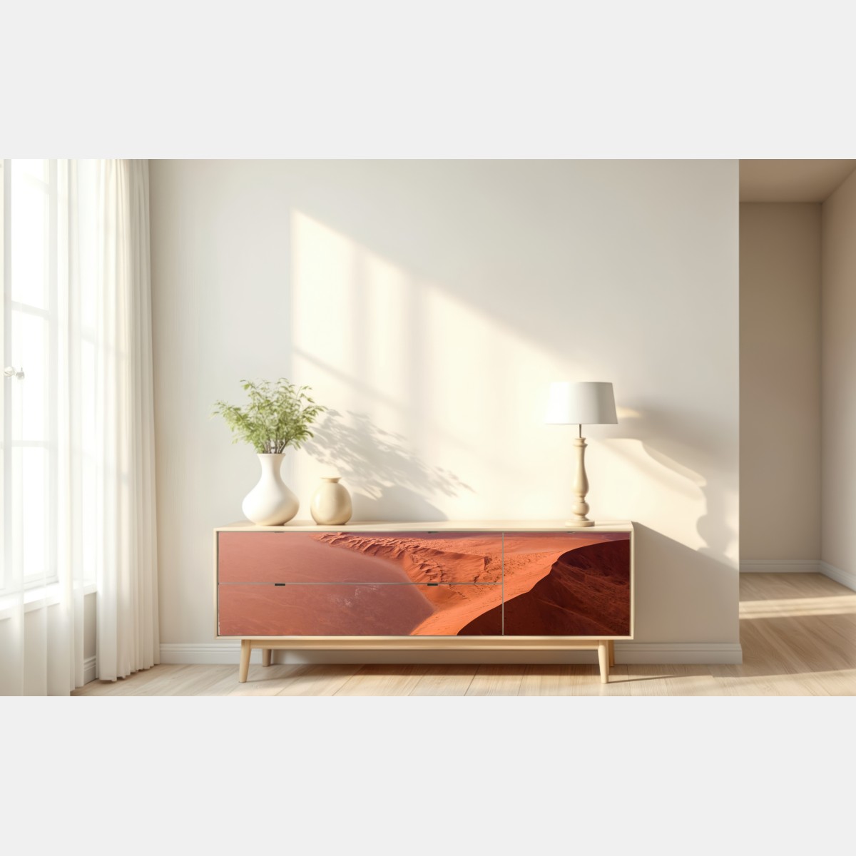 Repositionierbarer Aufkleber dünen von Sossusvlei – Wallnifity® Repositionierbarer Aufkleber dünen von Sossusvlei – Wallnifity®
