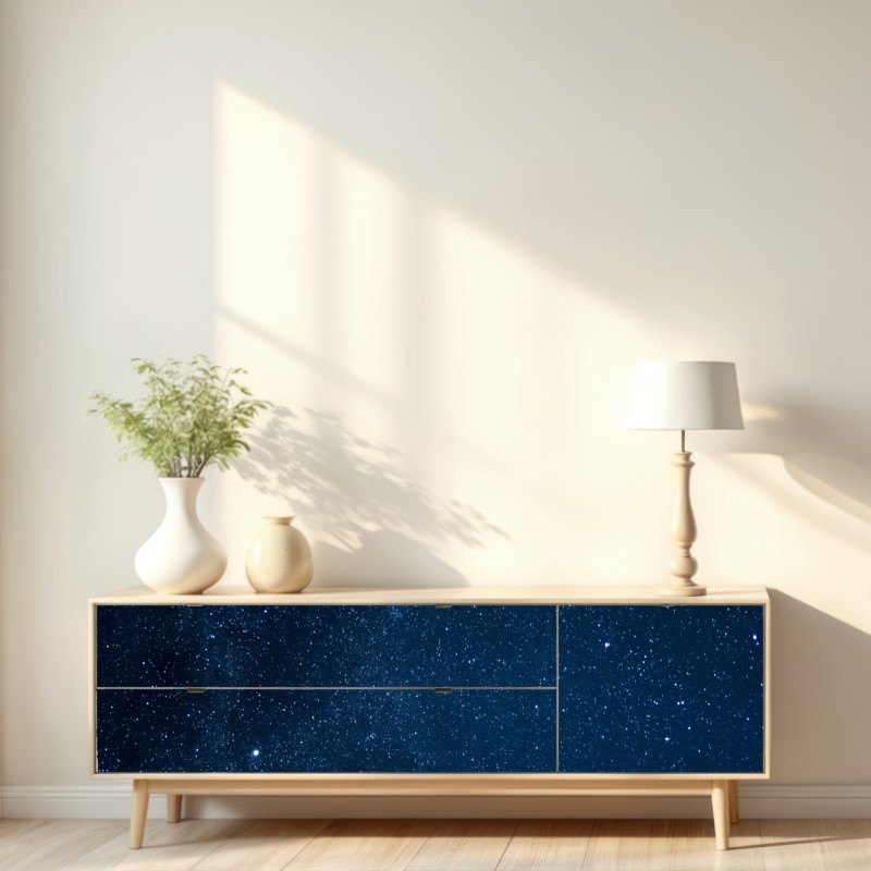 Repositionierbarer Aufkleber tiefblauer sternenhimmel – Wallnifity® Repositionierbarer Aufkleber tiefblauer sternenhimmel – Wallnifity®