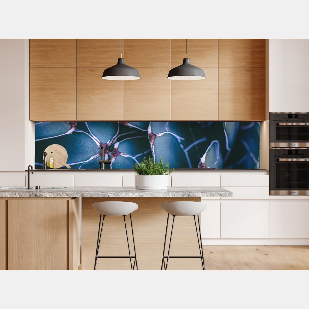 Repositionierbarer Aufkleber geometrische makroaufnahme türkiser sukkulente – Wallnifity® Repositionierbarer Aufkleber geometrische makroaufnahme türkiser sukkulente – Wallnifity®