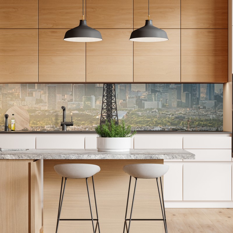 Repositionierbarer Aufkleber elegantes beiges damastmuster – Wallnifity®