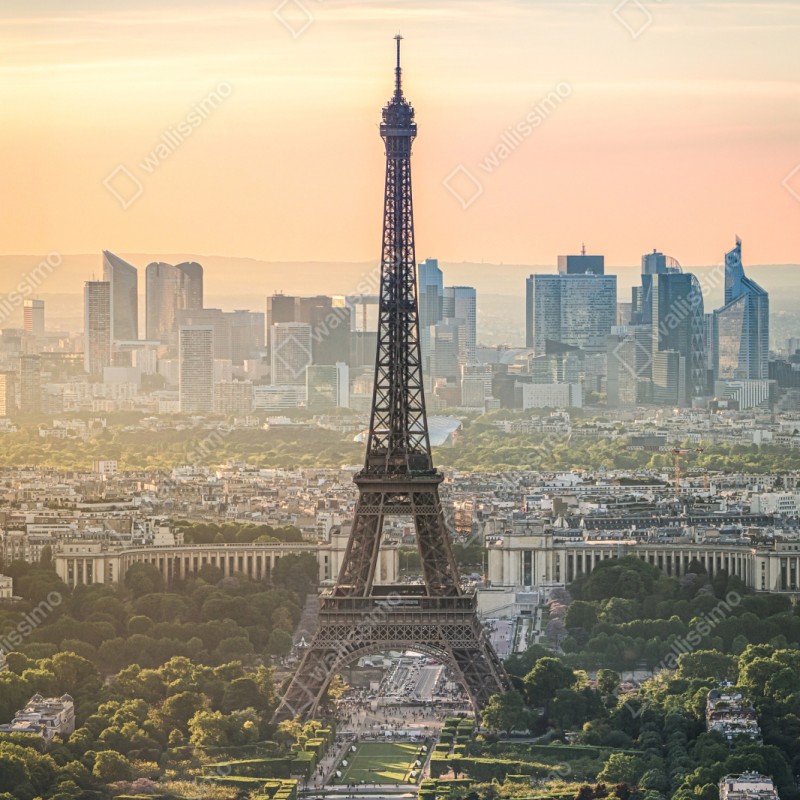 Repositionierbarer Aufkleber Paris skyline mit dem Eiffelturm – Wallnifity® Repositionierbarer Aufkleber Paris skyline mit dem Eiffelturm – Wallnifity®