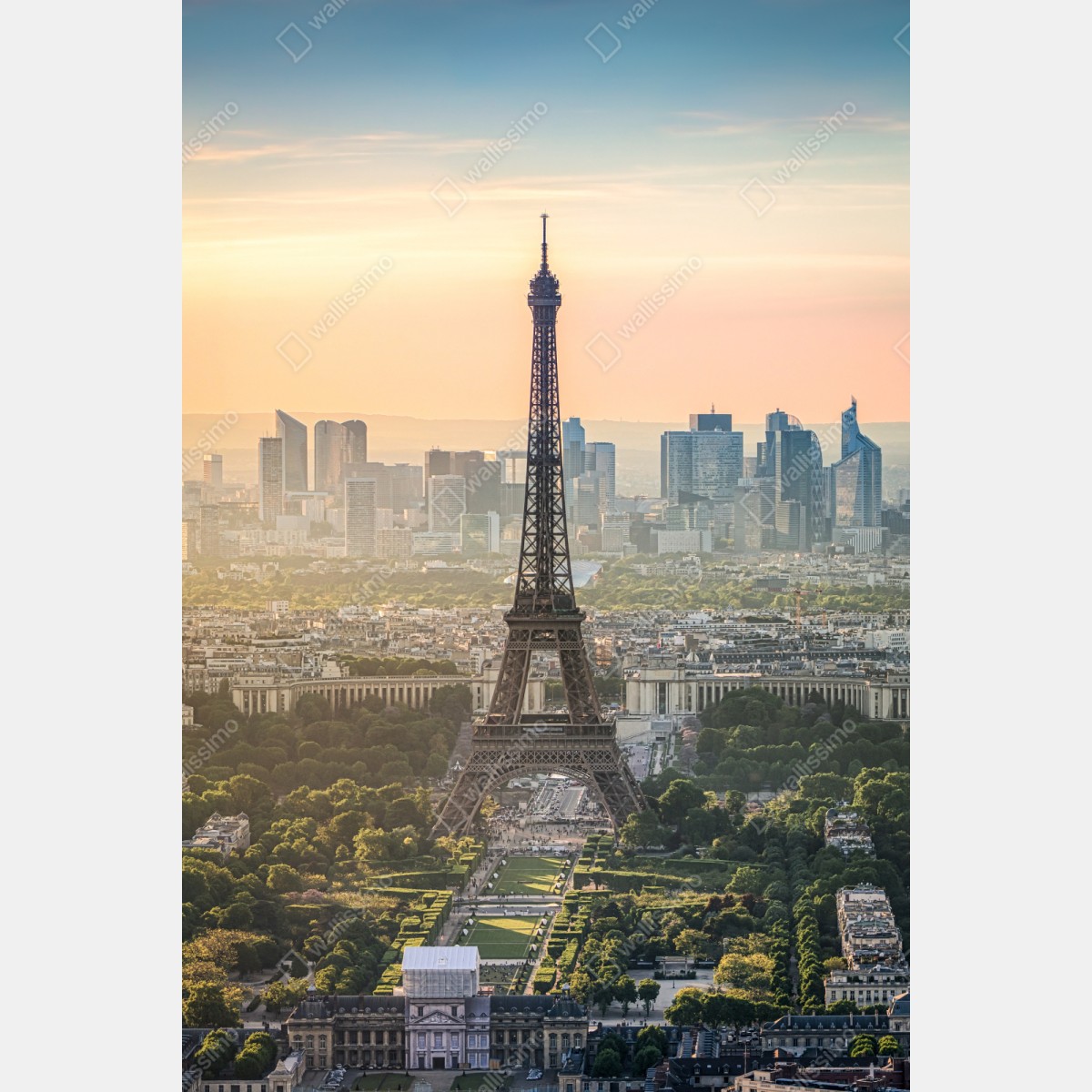 Repositionierbarer Aufkleber Paris skyline mit dem Eiffelturm – Wallnifity® Repositionierbarer Aufkleber Paris skyline mit dem Eiffelturm – Wallnifity®