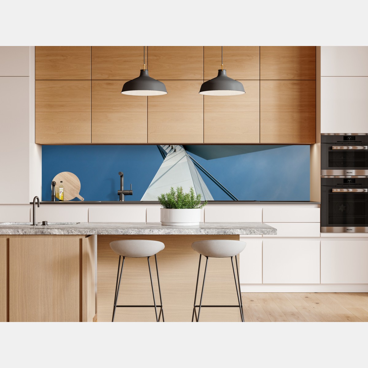 Repositionierbarer Aufkleber aufsteigende linien: moderner brückenpylon – Wallnifity® Repositionierbarer Aufkleber aufsteigende linien: moderner brückenpylon – Wallnifity®