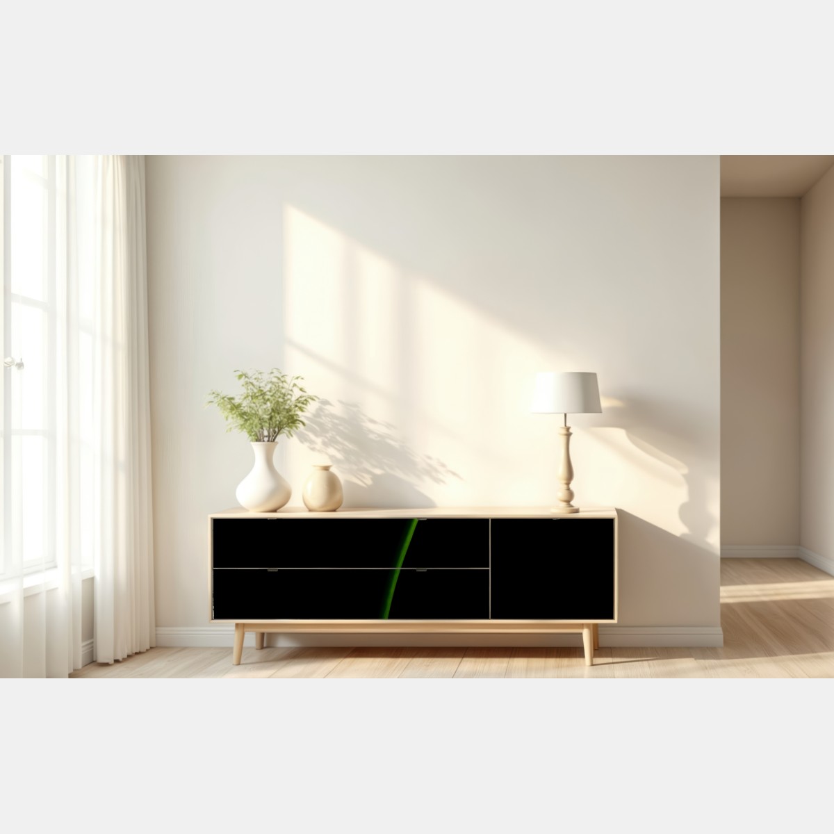 Repositionierbarer Aufkleber goldene calla auf schwarzem hintergrund – Wallnifity® Repositionierbarer Aufkleber goldene calla auf schwarzem hintergrund – Wallnifity®