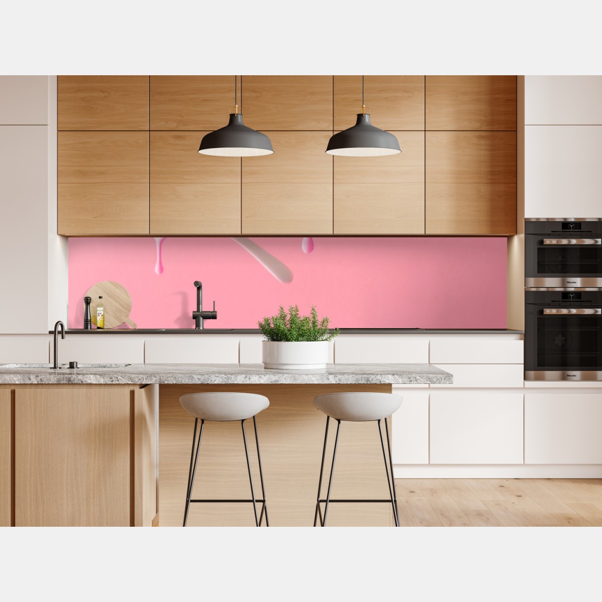 Repositionierbarer Aufkleber schmelzende rosa sonnenbrille – Wallnifity® Repositionierbarer Aufkleber schmelzende rosa sonnenbrille – Wallnifity®