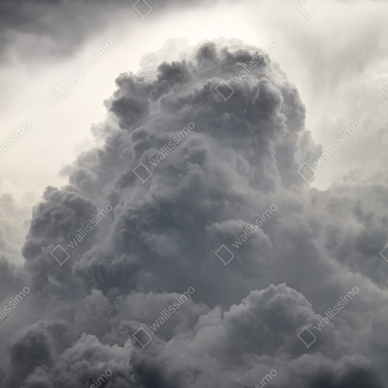 Repositionierbarer Aufkleber dramatische graue wolkenlandschaft – Wallnifity® Repositionierbarer Aufkleber dramatische graue wolkenlandschaft – Wallnifity®