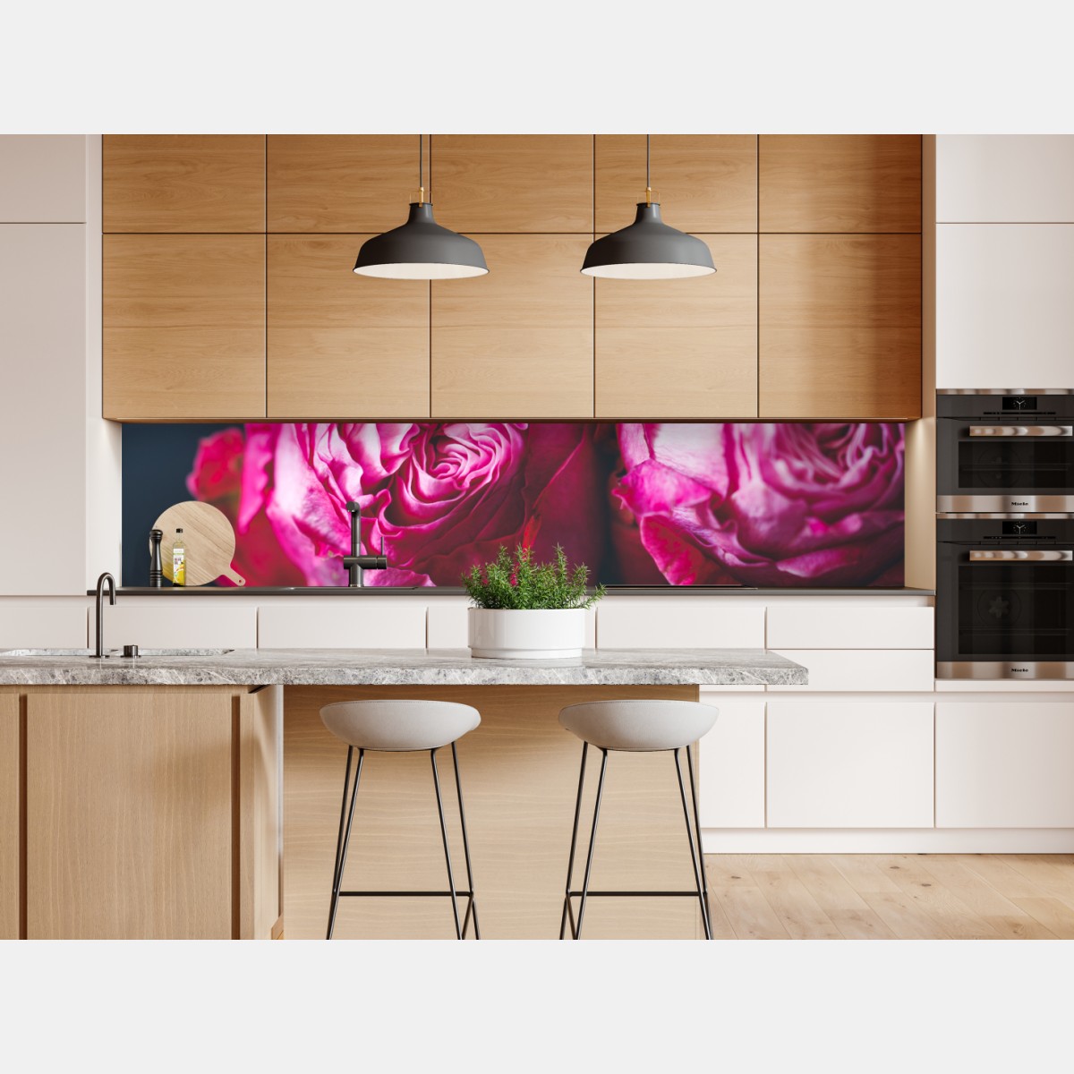 Repositionierbarer Aufkleber rosenbouquet makroaufnahme – Wallnifity® Repositionierbarer Aufkleber rosenbouquet makroaufnahme – Wallnifity®