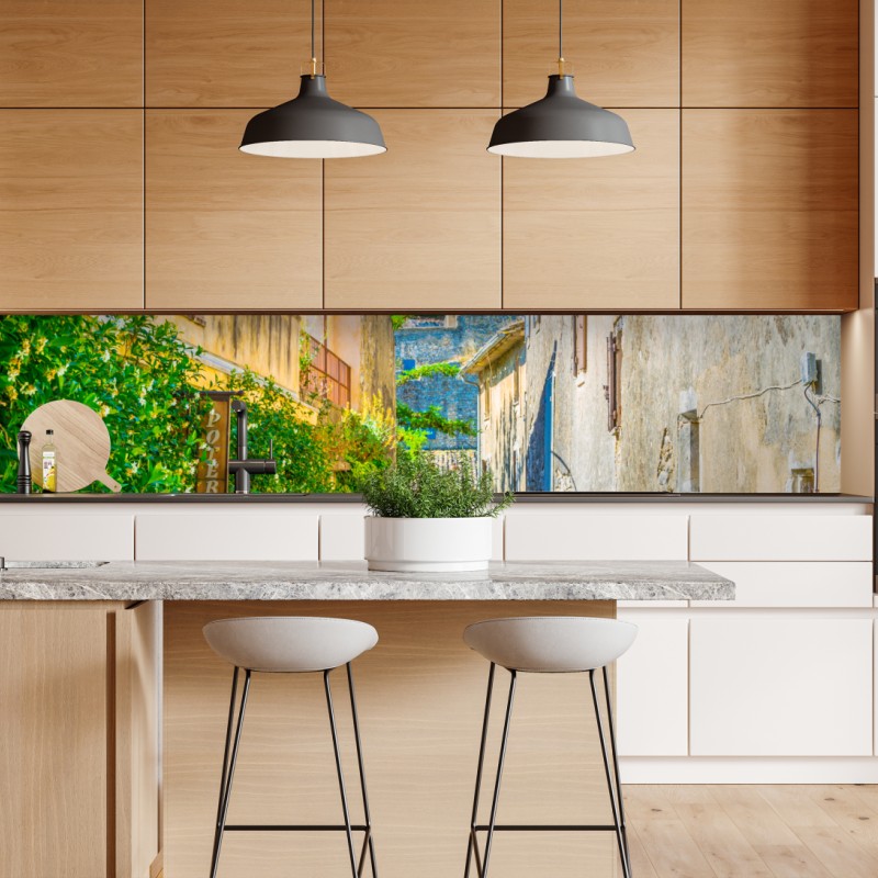 Repositionierbarer Aufkleber sanftes aquarellmuster mit eukalyptusblättern – Wallnifity®