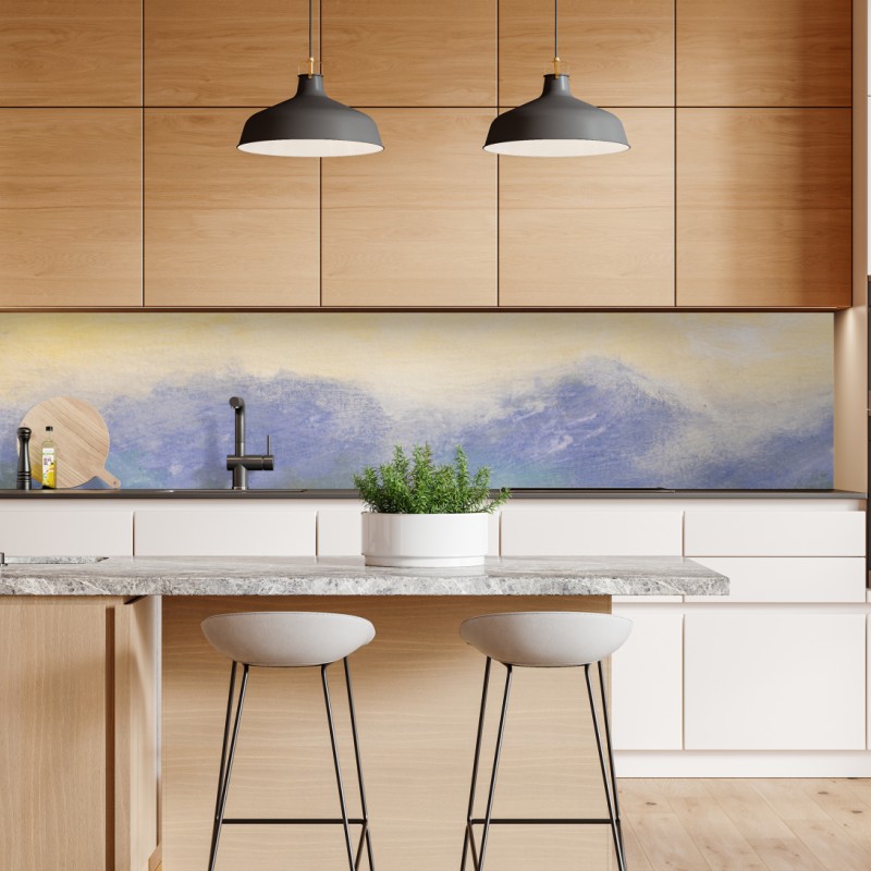 Repositionierbarer Aufkleber holzsteg zum horizont bei sonnenuntergang – Wallnifity®